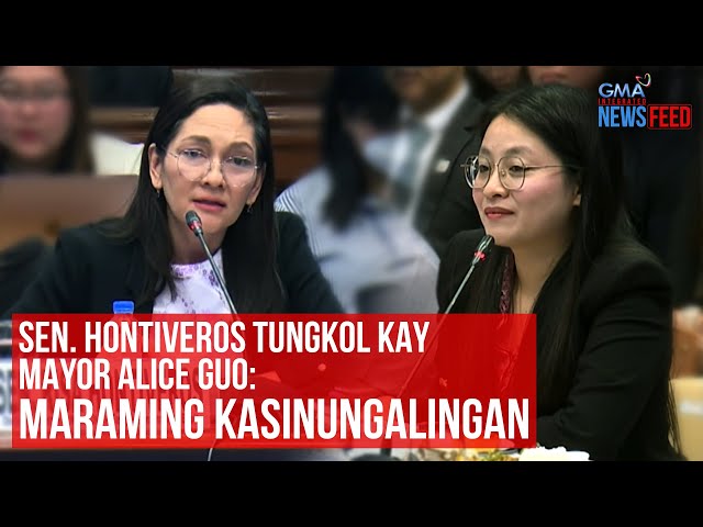 ⁣Sen. Hontiveros tungkol kay Mayor Alice Guo — Maraming kasinungalingan | GMA Integrated Newsfeed