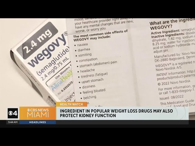⁣Popular weight-loss drugs could protect kidney function