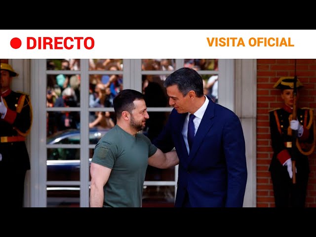 ⁣ZELENSKI en ESPAÑA: PEDRO SÁNCHEZ recibe al PRESIDENTE de UCRANIA en MONCLOA  | RTVE