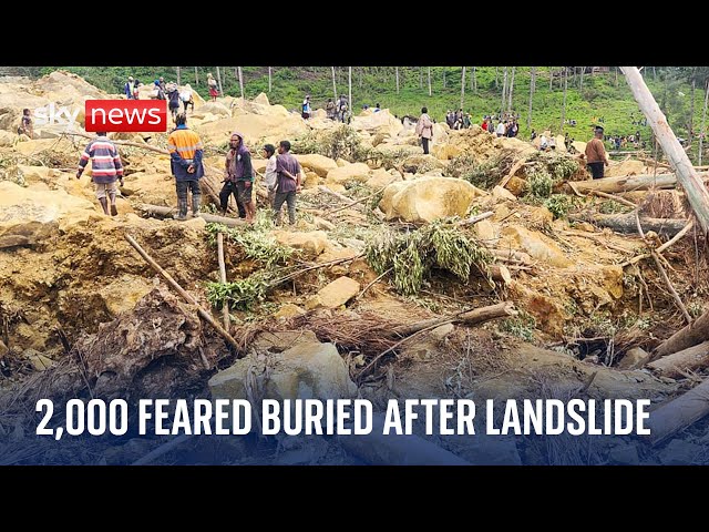 ⁣Papua New Guinea landslide: 2,000 people feared buried alive, say officials