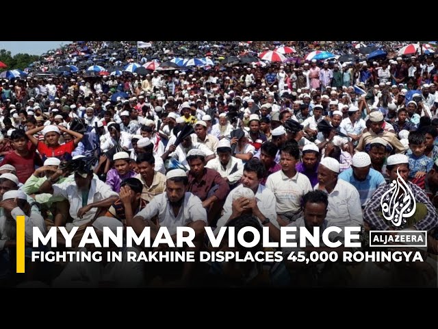 ⁣Some 45,000 Rohingya flee amid allegations of beheading, burning in Myanmar