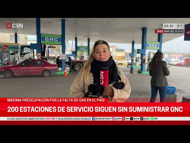 ⁣FALTA de GAS en el PAÍS: 200 ESTACIONES de SERVICIO siguen SIN SUMINISTRAR GNC
