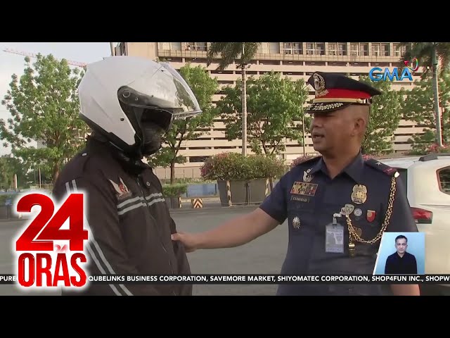 ⁣Pulis at sundalo na nagsisilbi umanong motorcycle escorts, sinermunan ng PNP-HPG chief | 24 Oras