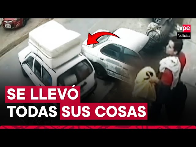 SMP: joven contrató taxi para mudanza y conductor se termina llevando todas sus cosas