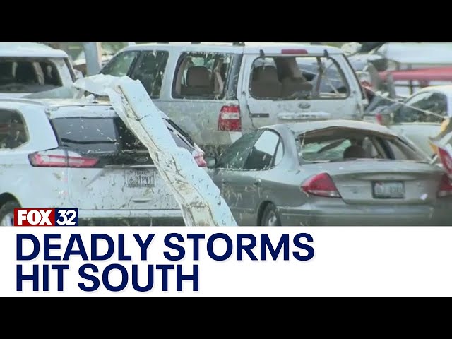 ⁣18 dead after storms hit Texas, Oklahoma, Kentucky, and Arkansas