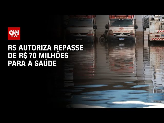 ⁣RS autoriza repasse de R$ 70 milhões para a saúde | BRASIL MEIO-DIA