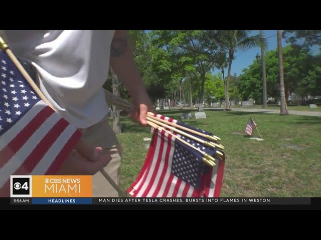 ⁣Veteran looks to preserve headstones at Miami cemetery