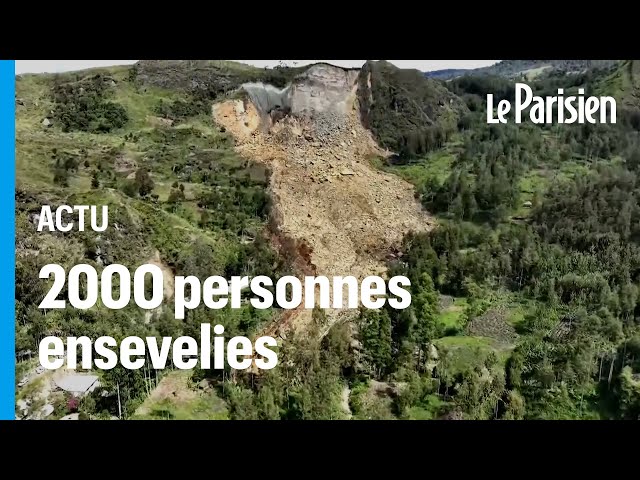 ⁣2 000 personnes ensevelies sous 8 mètres de boue dans un glissement de Papouasie Nouvelle Guinée