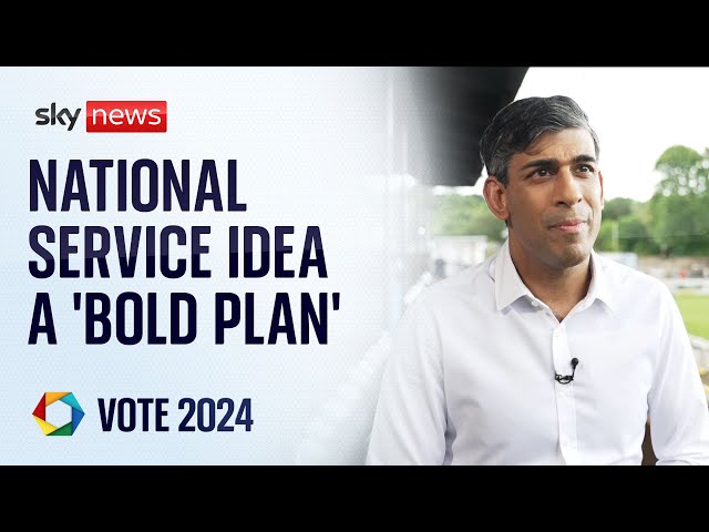 ⁣Rishi Sunak: National service idea is a "bold plan" for the UK