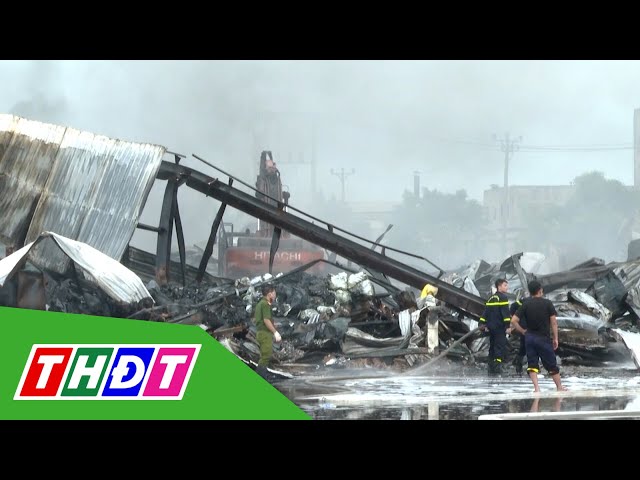 ⁣Cháy lớn kho tập kết phế liệu trong đêm tại Ninh Bình | THDT