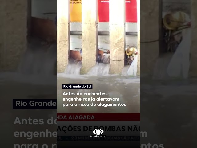 ⁣12 das 23 bombas de drenagem seguem sem funcionar em Porto Alegre #shorts
