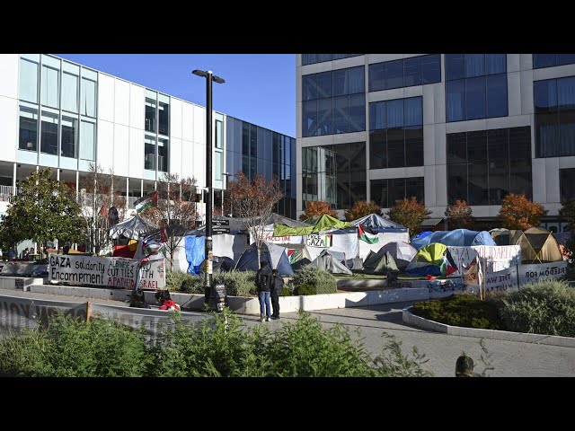 Students at pro-Palestine encampment told to leave