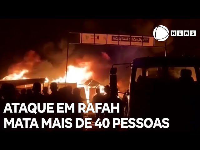 ⁣Ataque israelense contra Rafah mata mais de 40 pessoas