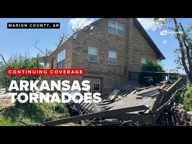 ⁣EF-3 Tornado hits Marion County, Arkansas