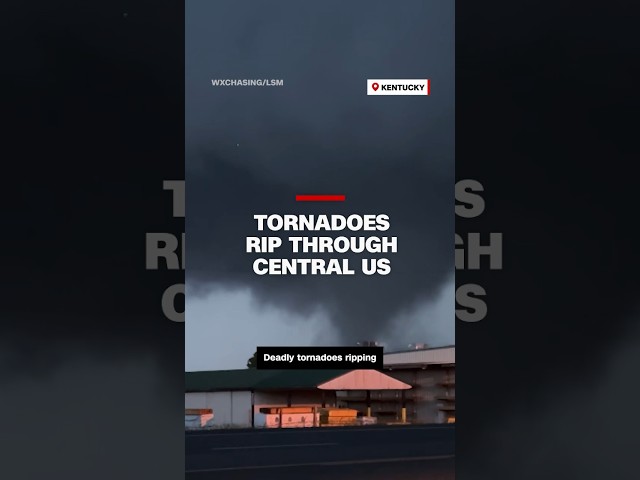 ⁣Tornadoes rip through central US