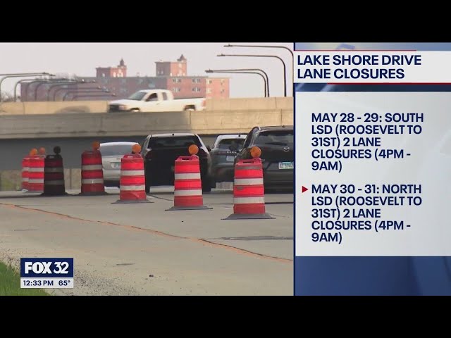 ⁣Lake Shore Drive construction begins Monday night