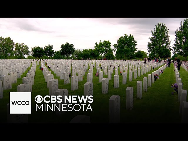 ⁣Minnesota's Ft. Snelling honors fallen soldiers in Memorial Day ceremony
