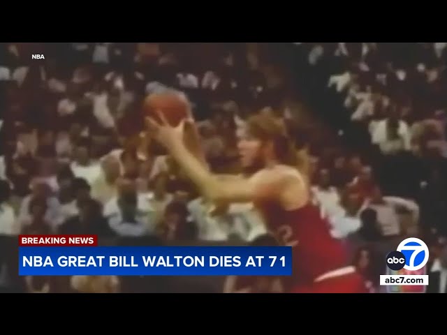 ⁣Bill Walton, NBA Hall of Famer and UCLA basketball legend, dies