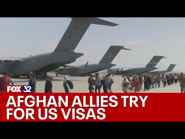⁣Afghan allies try for US visas