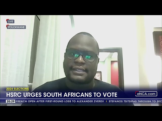 ⁣2024 elections | HSRC urges South Africans to vote