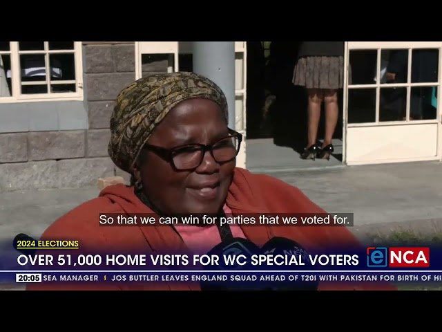 ⁣2024 Elections | Over 51,000 home visits for Western Cape special voters