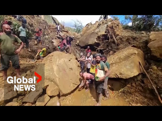 ⁣Papua New Guinea landslide buries more than 2,000 people, officials say