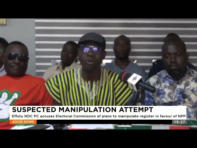 ⁣Suspected Manipulation Attempt: Effutu NDC PC accuses the Electoral Commission of manipulation
