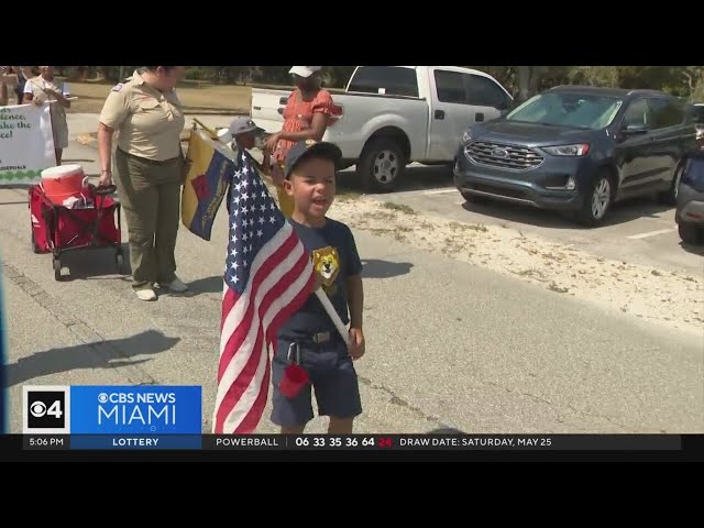 ⁣Davie holds Memorial Day parade to honor fallen heroes