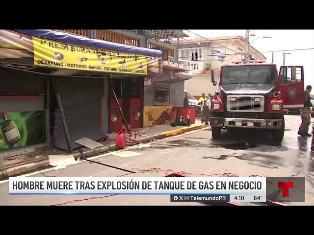 ⁣Fallece dueño de restaurante tras explosión de tanque de gas
