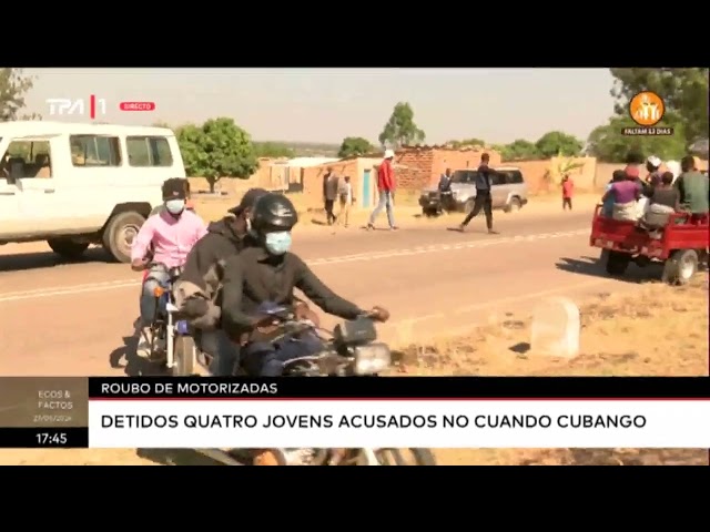 ⁣Roubo de motorizadas: Detidos quatro jovens acusados no Cuando Cubango