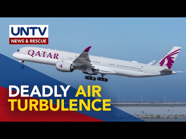 ⁣12 na pasahero ng Qatar Airlines, sugatan matapos yugyugin ng air turbulence sa Turkey