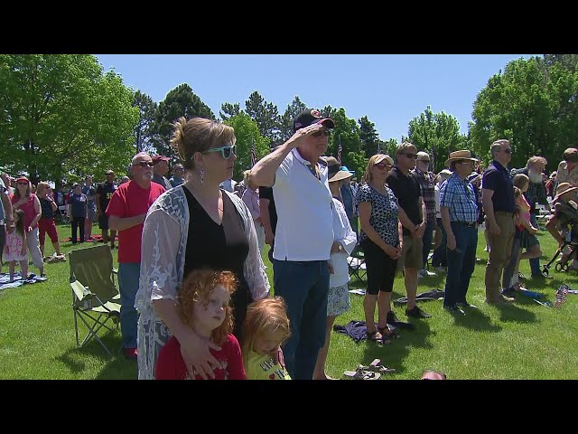 ⁣Colorado Memorial Day ceremony honors veterans buried at Fort Logan