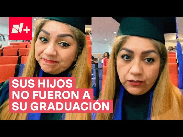 ⁣Madre recibe felicitaciones de usuarios de TikTok porque sus hijos no fueron a su graduación - N+