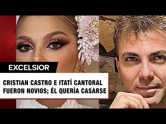 ⁣Cristian Castro e Itatí Cantoral fueron novios; cantante quería casarse con ella