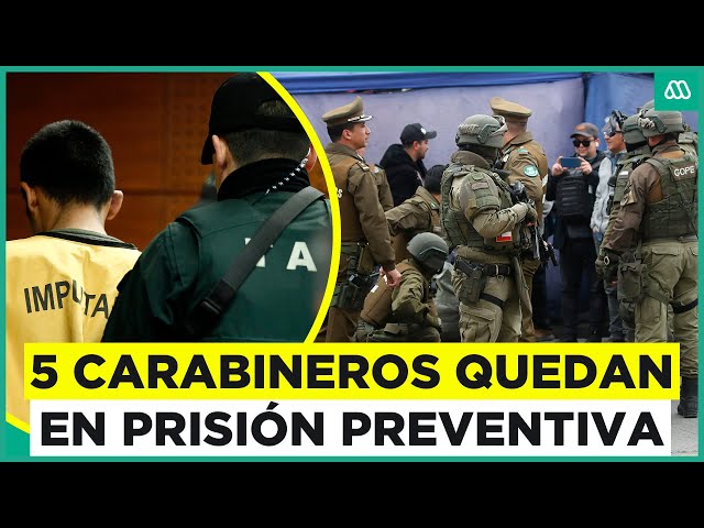 ⁣Prisión preventiva para cinco de los doce excarabineros detenidos por cohecho