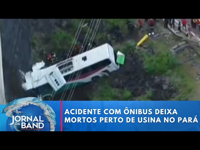 ⁣Acidente com ônibus do IFPA deixa 4 mortos próximo à usina de Tucuruí, no Pará | Jornal da Band