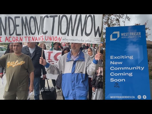⁣Surrey tenants rally to stop ‘demoviction’