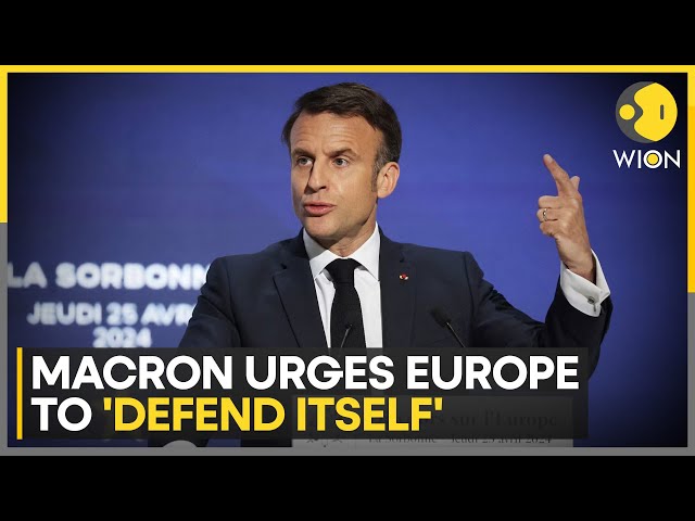 ⁣France's Macron urges Europe to defend itself instead of depending on US | World News | WION