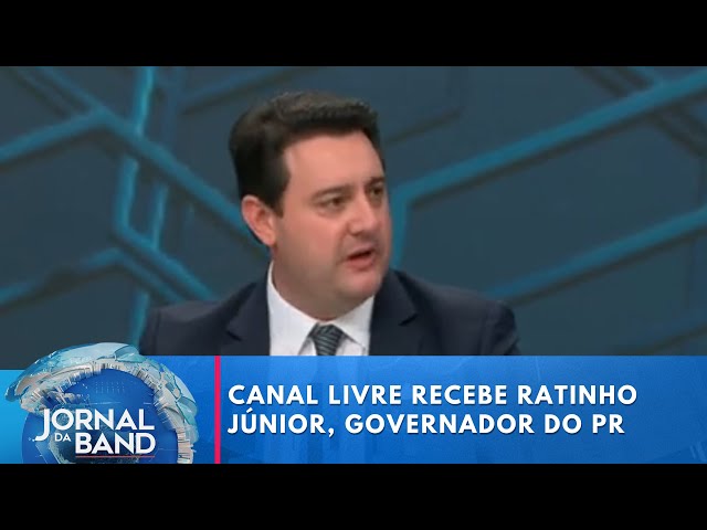 ⁣Canal Livre recebe o governador do Paraná, Ratinho Júnior | Jornal da Band