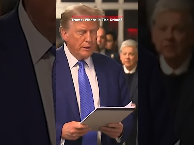 ⁣Trump quotes Shakespeare during post-trial appearance