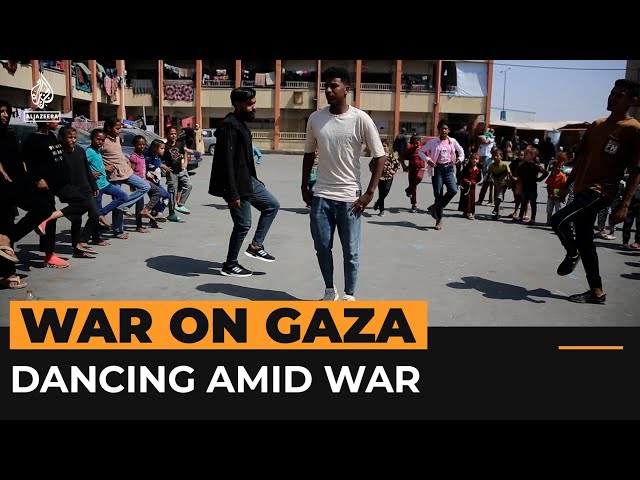 ⁣Dabke dance troupe brings relief to Gaza’s war-weary children