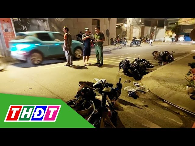 ⁣TP.HCM: Nữ tài xế tông hàng loạt xe máy, nhiều người bị thương | THDT