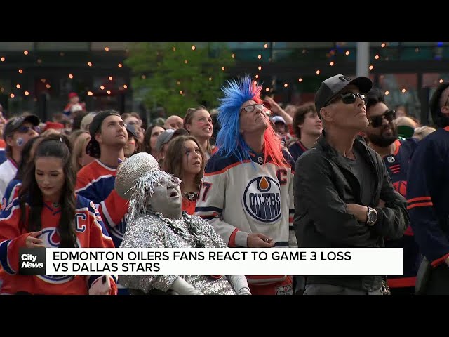 ⁣Oilers fans react to Game 3 loss vs Dallas Stars
