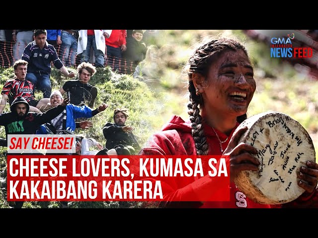 ⁣Say cheese! Cheese lovers, kumasa sa kakaibang karera | GMA Integrated Newsfeed