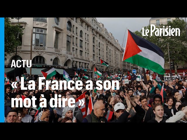 ⁣Frappes israéliennes à Rafah : des milliers de personnes rassemblées à Paris en soutien à Gaza