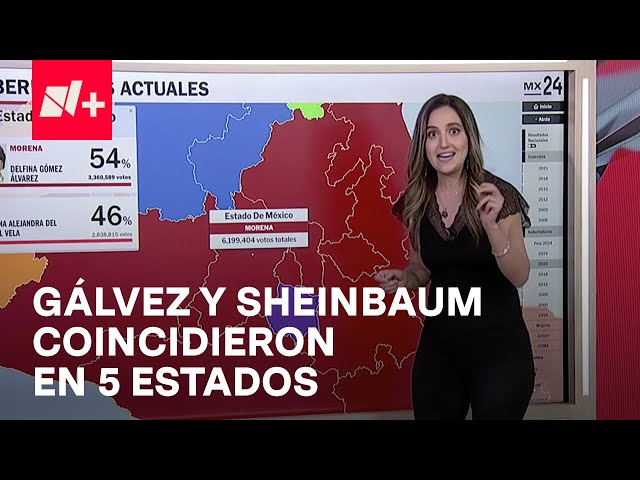 Elecciones 2024: ¿Cuáles fueron las entidades visitadas por las candidatas presidenciales?