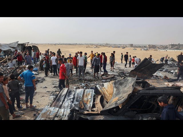 ⁣Israeli attack on Rafah camp kills 45, prompts international outcry