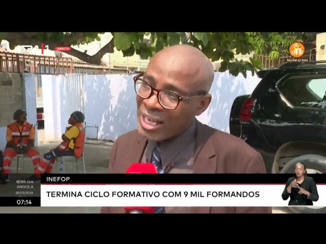 ⁣INEFOP termina ciclo formativo com 9 mil formandos