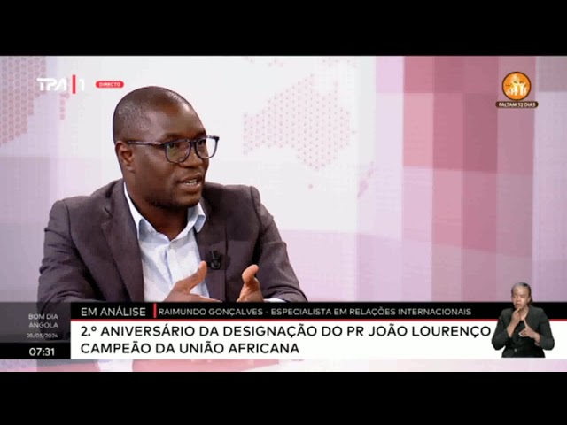 ⁣Em análise - 2º aniversário da designação do PR João Lourenço campeão da União Africana
