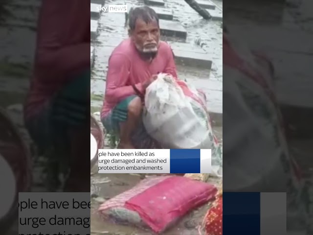 ⁣Deadly Cyclone Remal batters coast of Bangladesh